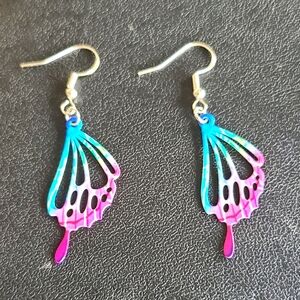 Handcrafted Butterfly Wing Earrings
